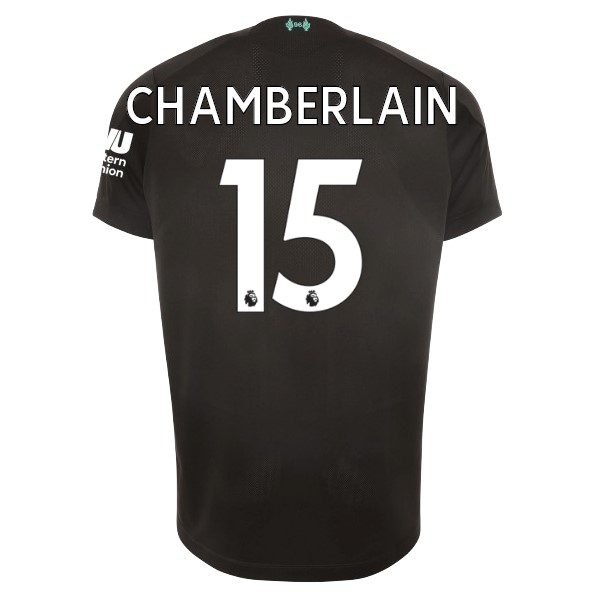 Camiseta Liverpool NO.15 Chamberlain 3ª Kit 2019 2020 Negro